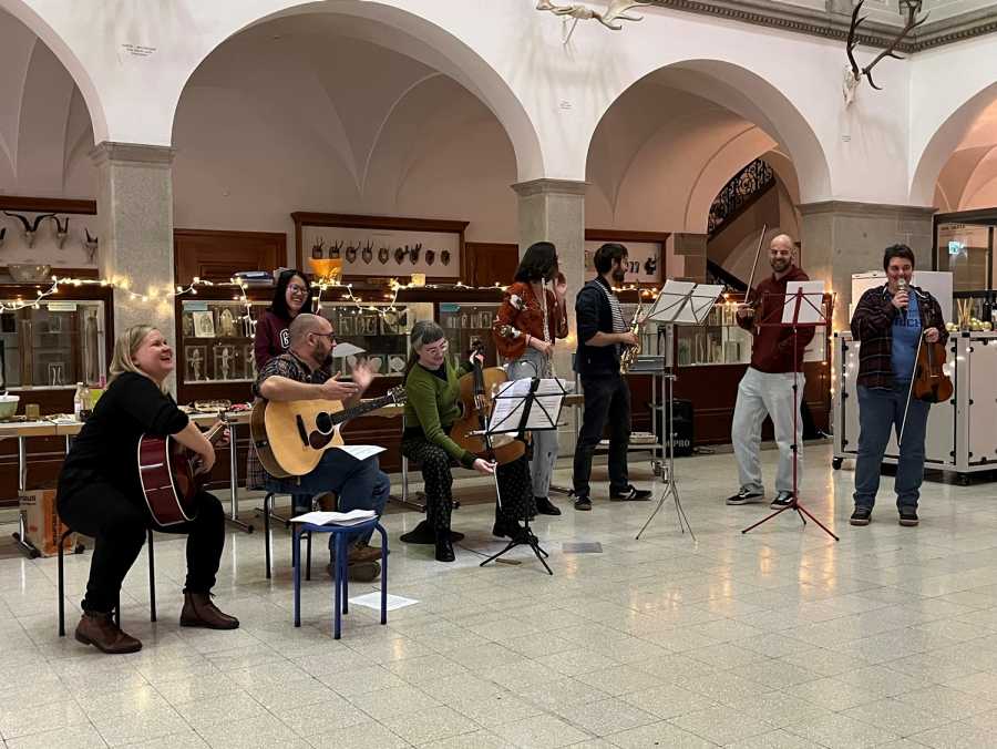 Group of people with instruments